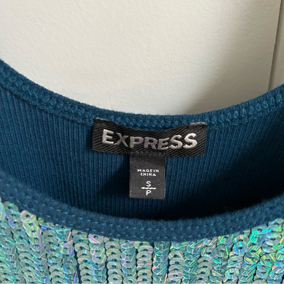 NWOT Gorgeous Sequin Express Tank Top - Picture 4 of 4
